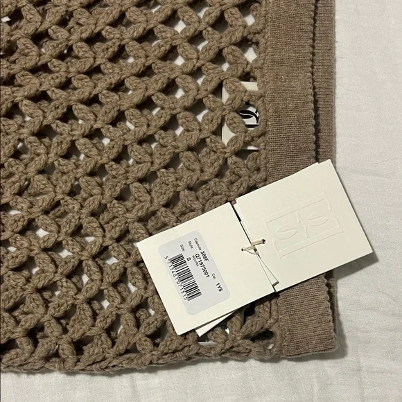 Marlene Birger Welira 100% Wool Crochet Pants Fallen Rock color. - Picture 8 of 12